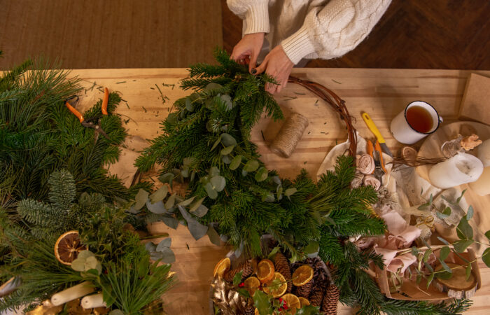 Christmas Wreath Making at Platform 26 Business Centre, Chatham, Kent