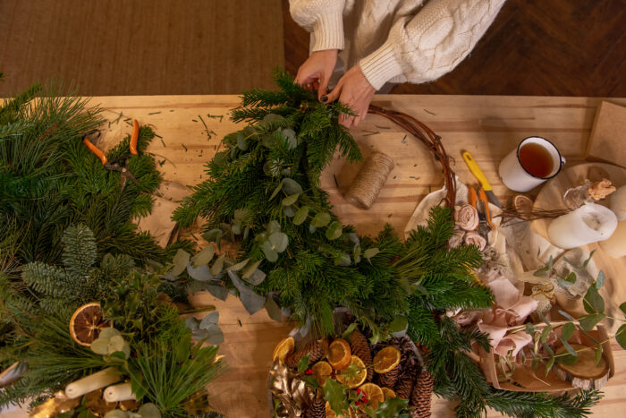 Christmas Wreath Making at Platform 26 Business Centre, Chatham, Kent